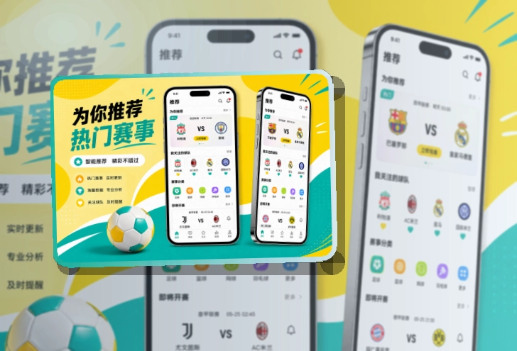 比赛日看板 · 比赛日App入口 · 新用户也能快速上手界面展示